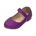 thumbnail image 2 of Kureaily Girls Low Top Mary Jane For Casual Dressy Occasions Soft Sole Lightweight Sandals With Sparkling Classic Style Shoes For Young Girls（12M 12Y） 18-24 Months, 2 of 5