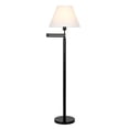 thumbnail image 2 of Maklaine Modern Metal Swing Arm Floor Lamp with Empire Shade in Black/Bronze, 2 of 12