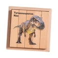 thumbnail image 3 of Rompecabezas de animales, juguete educativo de aprendizaje, rompecabezas 3D de madera, juguete sensorial giratorio. Versión de dinosaurio, 3 of 8