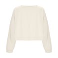 thumbnail image 4 of Vedolay Cute Tops Womens Sweatshirts Long Sleeve Crew Neck Pullover Casual 2023 Fall Clothes,Beige L, 4 of 5