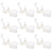 CIMAXIC 20Pcs Durable White Plastic Water Pipe Hanger for Pipes and Tubes