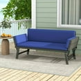 thumbnail image 6 of Demifill Outdoor Convertible Sofa Daybed with Adjustable Armrests, Patio Conversation Set for Outdoor, Navy, 6 of 10