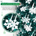 thumbnail image 3 of Árbol de Navidad QUIENKITCH 1.8 m Plegable con Lentejuelas de Copos de Nieve, 3 of 7