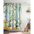 thumbnail image 4 of Easter Shower Curtain Gnome Egg Bathroom Curtains with Hooks, Waterproof Fabric Flower Green Tree Branch Wood Shower Curtains Set for Bathroom Bathtubs Seasonal Spring Holiday Decor Gift 36x72 Inch, 4 of 6