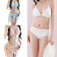 thumbnail image 2 of 3 Pcs Bathing Suit for Women Metal Chain Swimwear Ladies Backless Swimsuit, 2 of 18