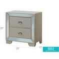 thumbnail image 2 of Glory Furniture Hollywood Hills 2 Drawer Nightstand in Pearl, 2 of 8