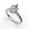 thumbnail image 3 of BEST Jewel 1.6 Ct Pear Cut Moissanite Solitaire Ring - 14K White Gold Plated Engagement Ring for Women - Stunning Wedding Ring for Her - Elegant Proposal Ring for Special Occasions, 3 of 4