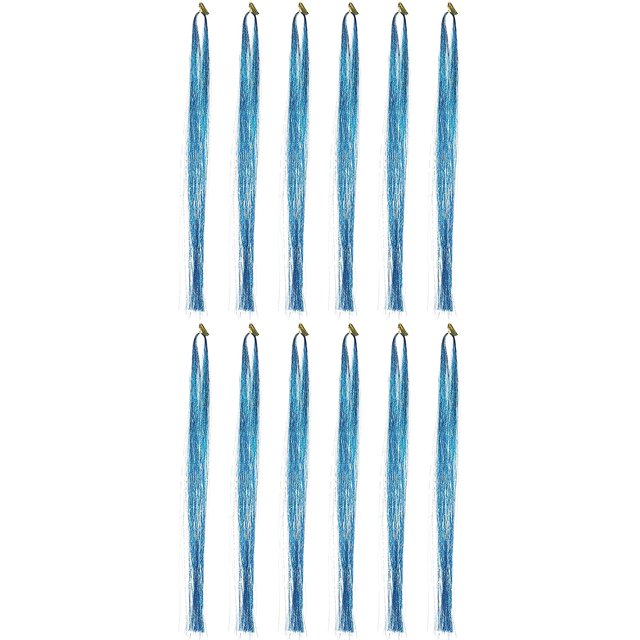 Braiding Hair String, Colorful Hair Strands Glitter Bling Sparkly Dreadlocks Hair Extension Shiny Hair Tinsels(RoyalBlue) Kuyhfg Bienvenido a Kuyhfg