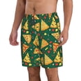 thumbnail image 2 of KLL Pizza Men's Casual Summer Beach Shorts Hawaiian Shorts with Pockets-Medium, 2 of 5