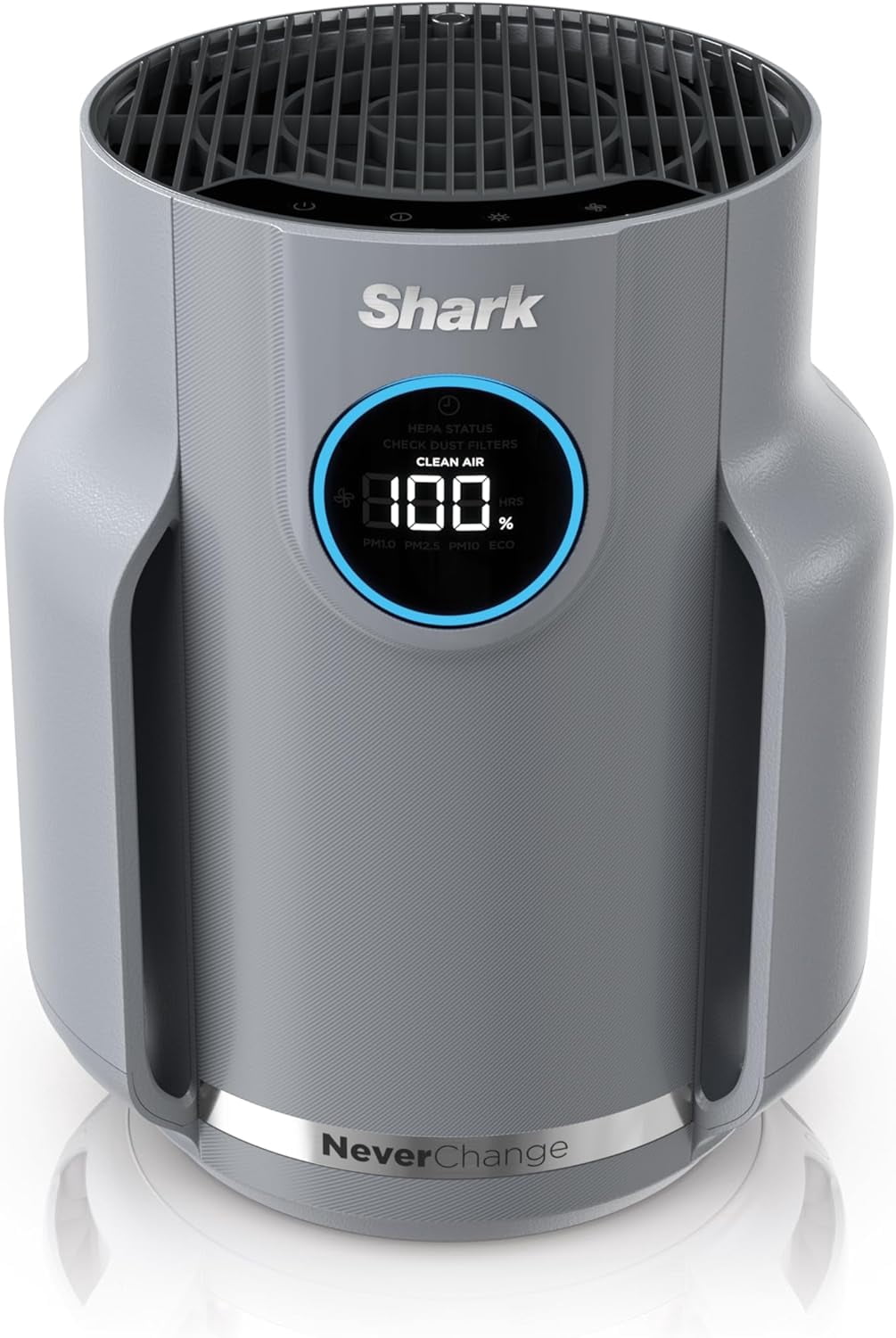 Shark NeverChange Air Purifier — HEPA exceeding filtration for up to 5 years for home, pets, allergies, dust, and smoke up to 650 sq. ft. for bedroom, dorm, nursery, and more. White, HP153