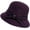 Purple, variant on CoCopeaunts Bucket Hats for Women Versatile Simple Solid Color Fashion Bowknot Belt Ladies Fisherman Hat Winter Wool Keep Warm