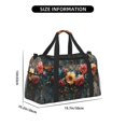 thumbnail image 3 of Fotbe Floral Dreamcatcher Elegance Bolsa de Viaje con Estampado, Bolsa de Fin de Semana para Mujer con Compartimento para Zapatos, Bolsa de Gimnasio con Bolsillo Húmedo, 3 of 7