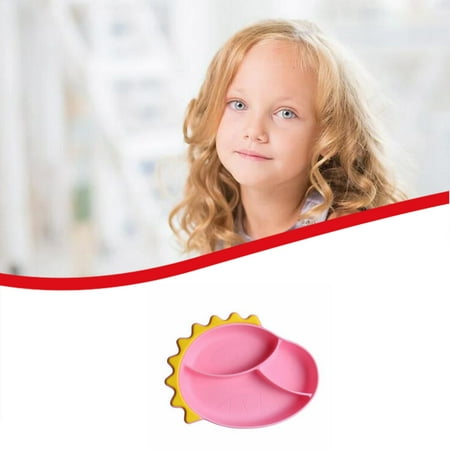 

Yedhsi Plates Baby Utensils Silicone Plate Easy Grip Cutlery Feeding Training