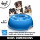 thumbnail image 5 of Comedero Lento Dogit Azul Anti-Gulping para Perros M, 5 of 7