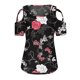 thumbnail image 4 of Gibobby Blusa de Trabajo de Manga Corta Blusa mujer Tops Camiseta con estilo fiesta con cuello en O(Negro,XL), 4 of 5