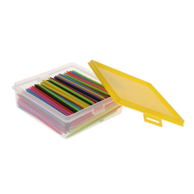 200pcs Palos Contadores Juguetes para Enseñar a Bebé Aritmética Básica, Suma, Resta, División, Multiplicación 12.8cm Amarillo Yotijar Conteo de palos
