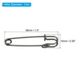 thumbnail image 2 of Uxcell Safety Pins 1.5 inch Large Metal Sewing Pins Black 20Pcs, 2 of 5
