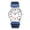 A, variant on Analog Quartz Watch for Women Men: Flexible Adjustable Elastic Woven Band Easy-Read Large Numeral Calendar 24-Hour Dial Watch, Unisex