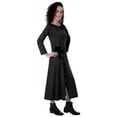 thumbnail image 2 of Moomaya Full Sleeves Maxi Dress Long Button Down Solid Casual Slit Dresses, 2 of 6