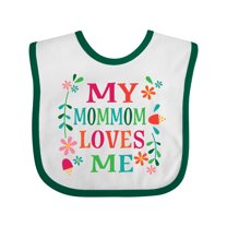 Inktastic My Mommom Loves Me Girls Girls Baby Bib