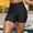 Black, variant on TIMIFIS Spandex Shorts Women Shorts forUnder Dresses Women Women High Waist Hip Stretch Running Fitness Yoga Pants Wrinkled Biker Shorts