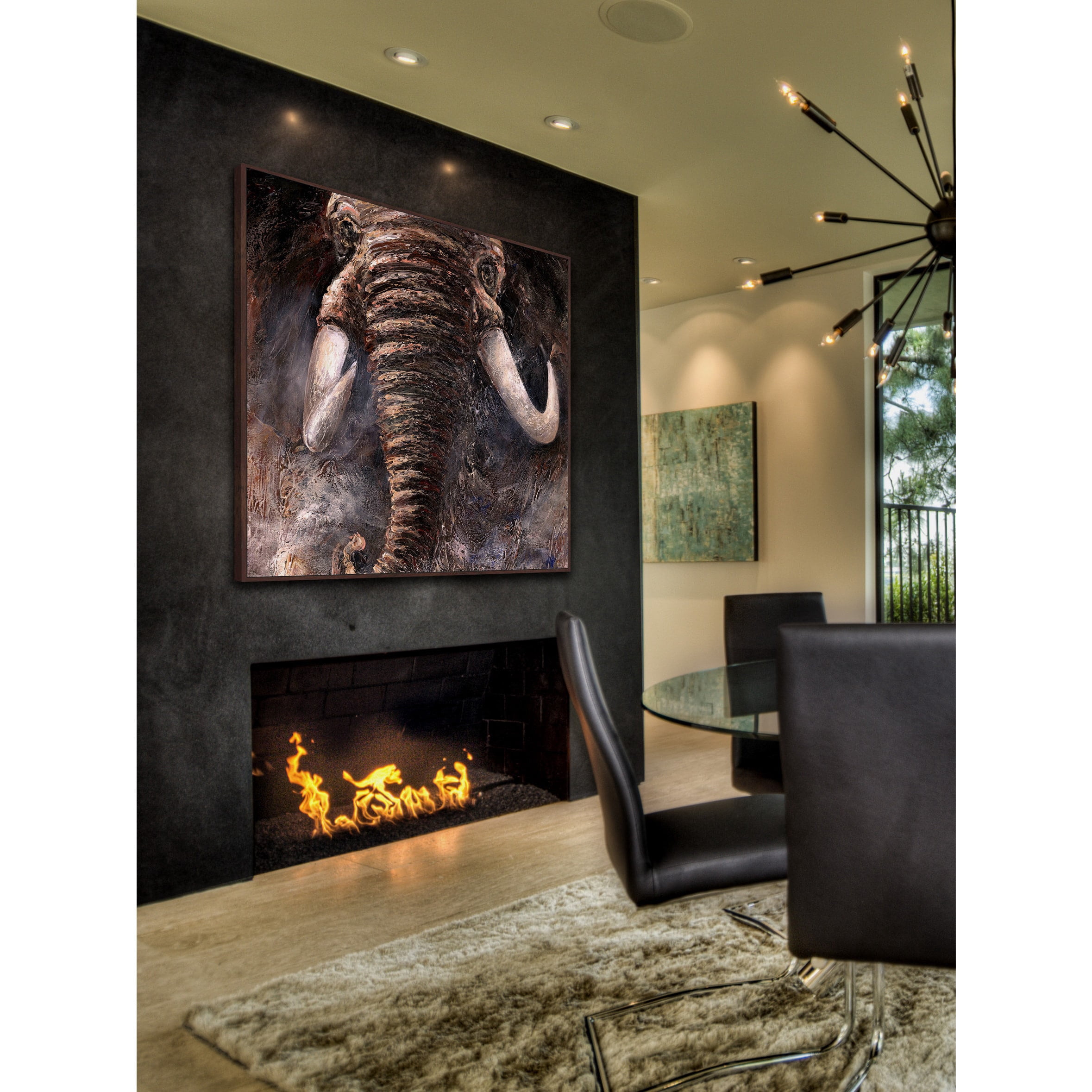 Marmont Hill "Fierceness" by Bergerac Floater Framed Painting Print on Canvas