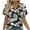 Black, variant on Womens Shirts Printing V-Neck Short Sleeve Blouses Spring Summer Trendy Casual Beach Vacation Shirts White XL