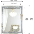 thumbnail image 4 of SHYFOY Rectangle Decorative Wall Mirror Crushed Diamond Vanity Mirror Wall Mounted Makeup Mirror for Home Decor, 4 of 6