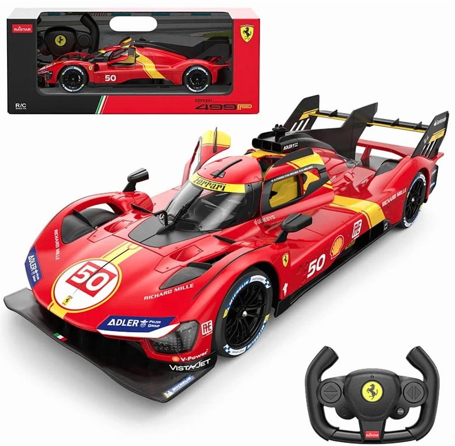 RASTAR RC Car 1/14 Scale 2.4Ghz Ferrari 499P #50 Le Mans Champion Racing Radio Remote Control R/C Toy Car Model Vehicle