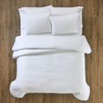 thumbnail image 3 of Better Homes & Gardens Full/Queen Comforter Set, All-Season, 3-Piece, Arctic White Block Weave, 3 of 9