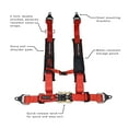 thumbnail image 4 of ProGuard Offroad Harness (Red) with 2" Nylon Straps and 4 Points of Contact - Compatible with All UTVs incl Polaris, Can-Am, Kawasaki, etc, 4 of 9