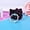 Black, variant on Aluminum Alloy Material, Kawaii Cartoon Cat Design, Universal Phone Grip, Foldable Finger Stand, Cute Accessory for Women and Girls, Phone Grip Holder, Playful Design