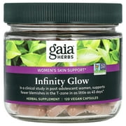 Gaia Herbs Infinity Glow, Women's Skin Support, 120 Vegan Capsules