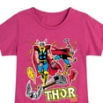 thumbnail image 3 of Marvel Thor - Stickers Style - Toddler and Youth Girls Fitted Short Sleeve Graphic T-Shirt, 3 of 5