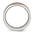 thumbnail image 2 of Chisel Stainless Steel Brushed and Polished Brown IP-plated 8mm Band, 2 of 7