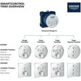 thumbnail image 2 of Grohe 29137000 GrohTherm SmartControl Dual Function Thermostatic Trim with Control Module Chrome, 2 of 7