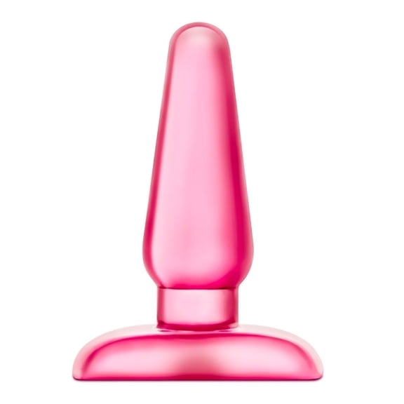 Eden Body Safe PVC Eclipse Pleaser Anal Plug with Tapered Design and Flexible Shaft, Pink