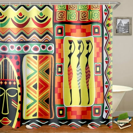 Augienb Bath Shower Curtains Waterproof Bathroom Set Exotic