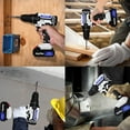 thumbnail image 7 of Cordless Drill, 21V Power Drill Set with 3/8"Keyless Chuck, Electric Drill with 2× 1.5Ah Battery and Charger, 25+1 Torque Setting, 29pcs Drill Bits, Built-in LED, Electric Driver for Drilling /Screws, 7 of 7