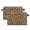 Brown Leopard Print Pattern, variant on 2-Pack Square Closet Organizers with Handles Open Basket Bins Brown Rabbit and Oastel Easter Eggs Storage Basket for Home Office
