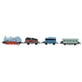 thumbnail image 1 of XYCCA Classical Alloy Plastic Simulated Steam Train Pull back Model Kid Child Toy Gift (Blue)-082601, 1 of 5
