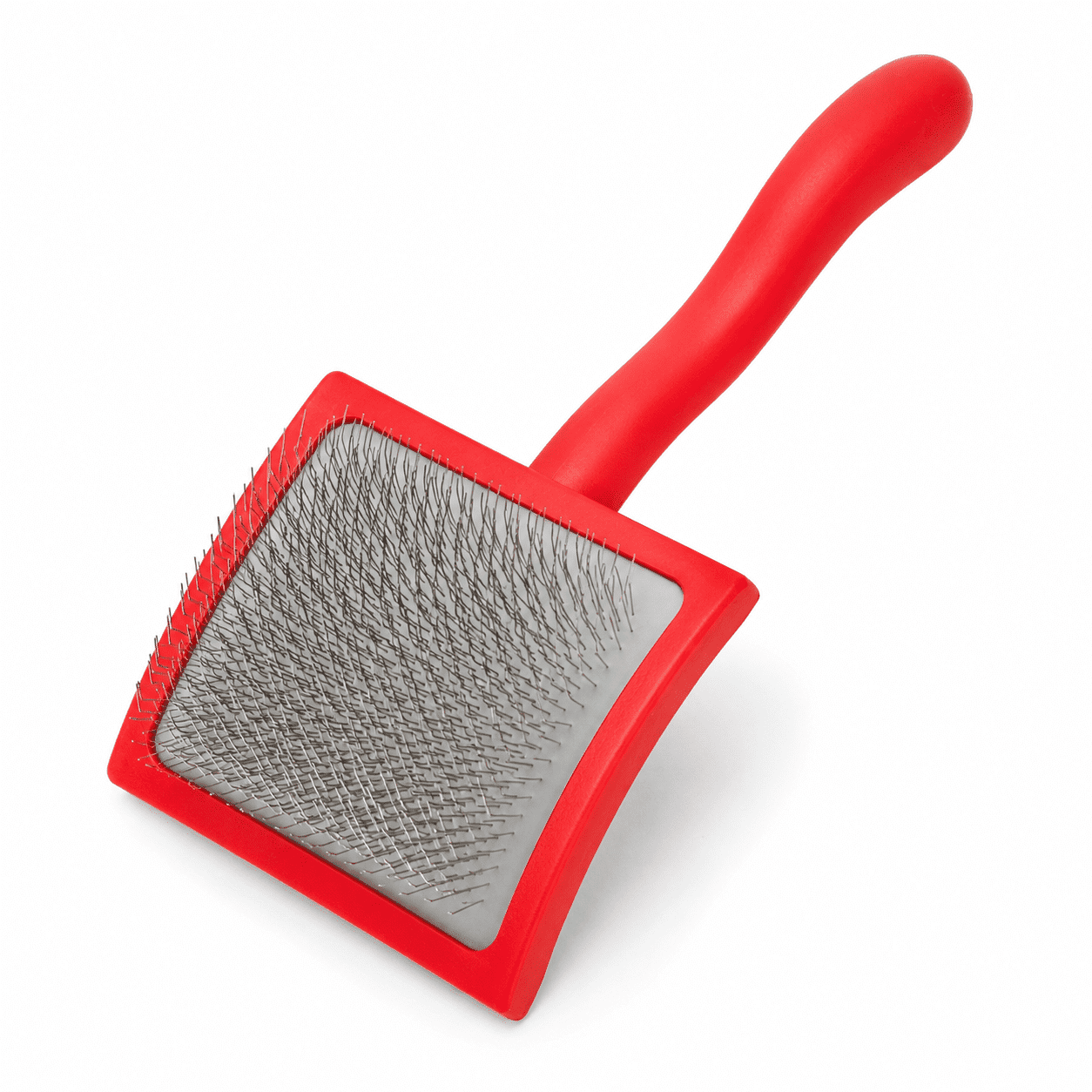 PLERISE Large Coral Slicker Brush for Doodles & Poodles – Pro Grooming: Fluff, Detangle & Style – Saves Time & Energy