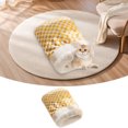 thumbnail image 5 of Self-Warming Plush Cat Sack Bed - Cozy Winter Cat Cave with Soft Lining - Warm Pet Bed for Indoor Cats & Small Dogs - 360Â° Snuggle Hideaway for Kittens & Puppies, 5 of 5