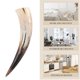thumbnail image 3 of WORGEOUS Hogar retro Bull Horn Inserted Vase amarillo Bull Horn Pornón Mundial Cuerno de adorno colgante de unos 40-48 cm, 3 of 9
