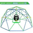 thumbnail image 5 of SMkidsport 10FT Climbing Dome with Swing, 800lb Capacity Rust & UV-Resistant  Jungle Gym for Backyard, School, Kindergarten, Kids Playground Set, 5 of 8