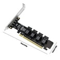 thumbnail image 3 of APPLAYERR 4 Port U.2 NVMe Adapter Card PCIe 4.0 SFF 8643 PCI-e X4 X8 X16 for Windows High Speed Stable, 3 of 7