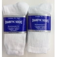 thumbnail image 2 of Creswell 6 Pairs White Diabetic Crew Socks 10-13 Size MADE IN U.S.A, 2 of 4