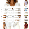 thumbnail image 3 of VJGBEGW Women Deep V Neck Short Sleeve Button Down Peplum Tops Front Ruched Flowy Casual Blouses Shirts Light Green M, 3 of 5