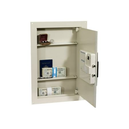 First Alert 2070AF Expandable Anti-Theft Wall Safe with Digital Lock, 0.33-0.85 Cubic Foot, Cream