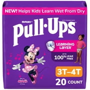 Pull-Ups Girls Potty Training Pants, 3T-4T (32-40 lbs), 20 Count (Select for More)